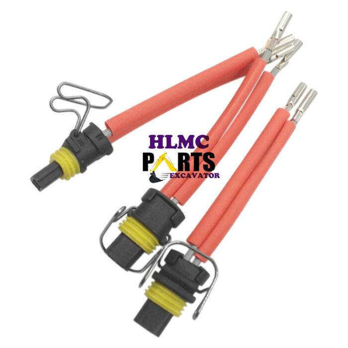 Engine 2pin Fuel Injector Harness Connector Plug 366-9748 2501107C1 645 ...