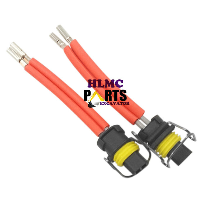 Engine 2pin Fuel Injector Harness Connector Plug 366-9748 2501107C1 645 ...