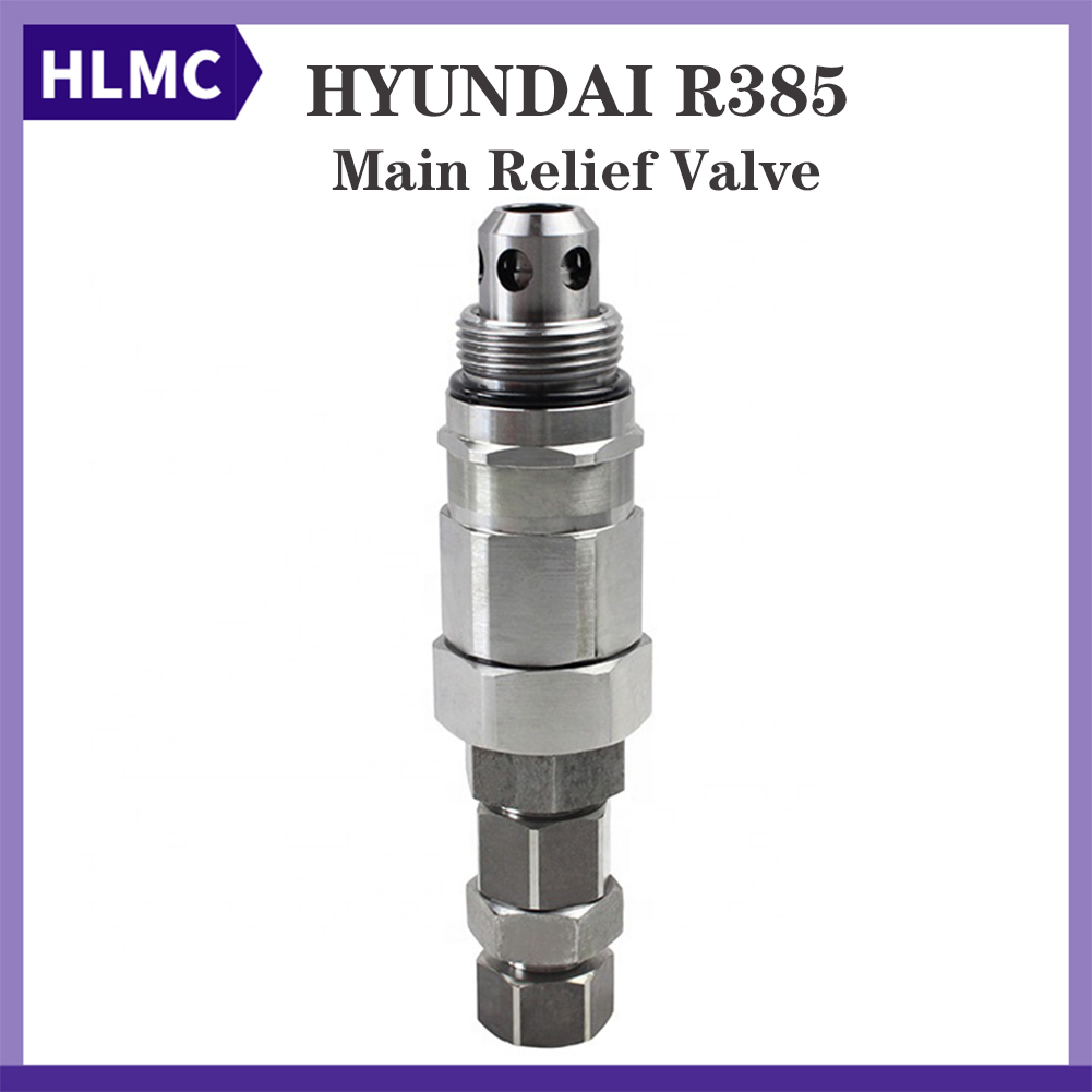 Excavator Hydraulic Parts Hyundai Excavator Valve R385 Main Relief ...