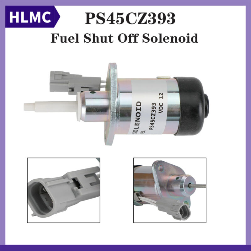 Fuel Shut Off Solenoid 12V Flameout Valve 1E369-60011 PS45CZ393 For Kubota V2607 V3307 Linde 1219 EC55 EC80D