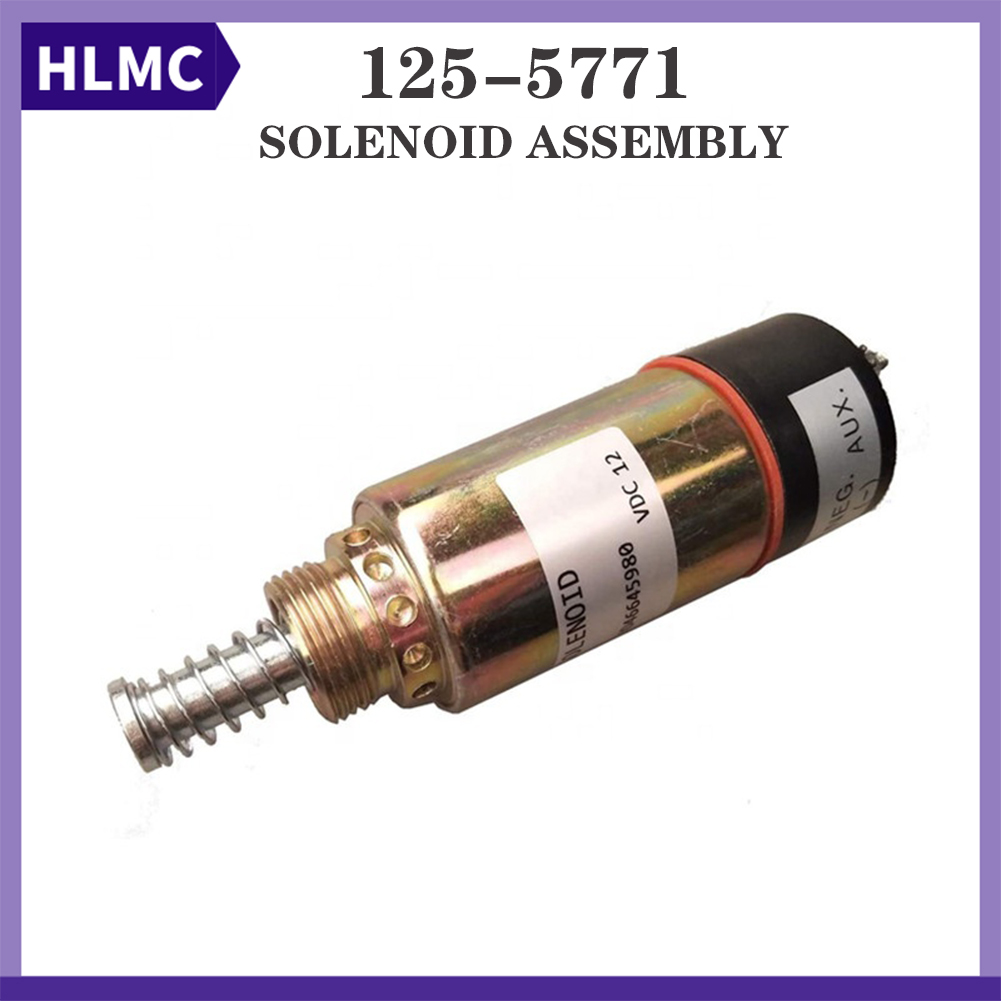 12V Fuel Shut Off Solenoid Valve 125-5771 1255771 For AP-1000 AP-1050 3114 3116 3126 RT100