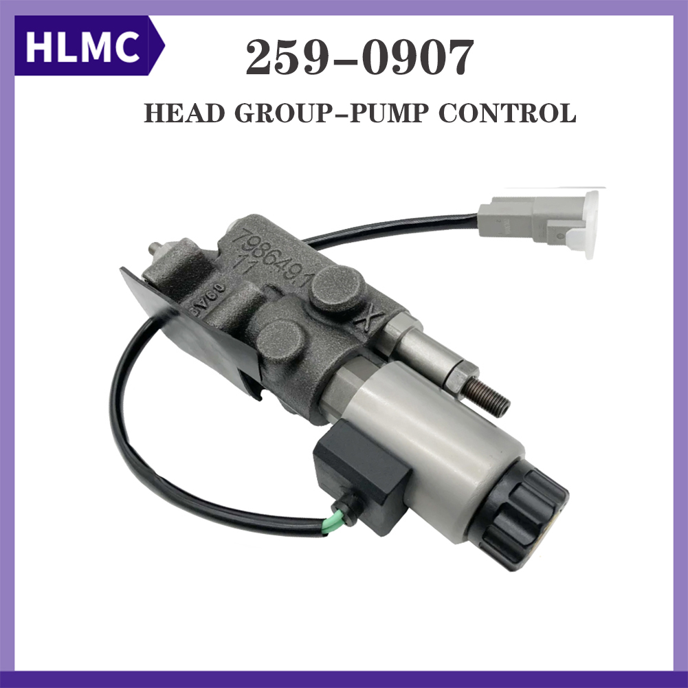 HEAD GROUP-PUMP CONTROL E330D E336D 330D 336D Excavator Parts CA2590907 259-0907 2590907 Fan Pump Solenoid Valve