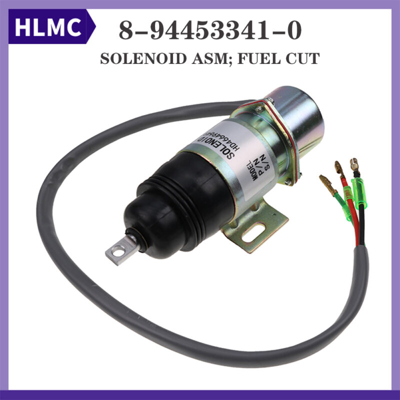 Shutoff Solenoid Valve 12V 894453-3411 8-94453341-0 8-94453341-1 MV1-58 for Hitachi Isuzu Engine 3KC1 4JG1 4JG2 6BG1 6BB1 6B61 4J62 4J61