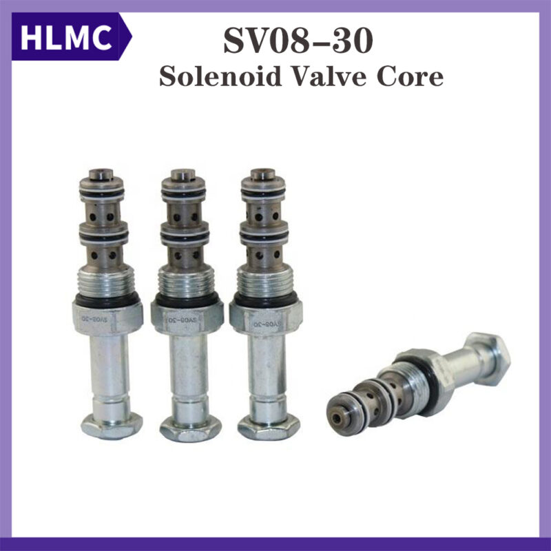 Steer Loader Parts E307 E308 XIAGONG SHIG SHANTUI 13MM Hydraulic Solenoid Valve Core SV08-30 Solenoid Spool Solenoid Valve Spool