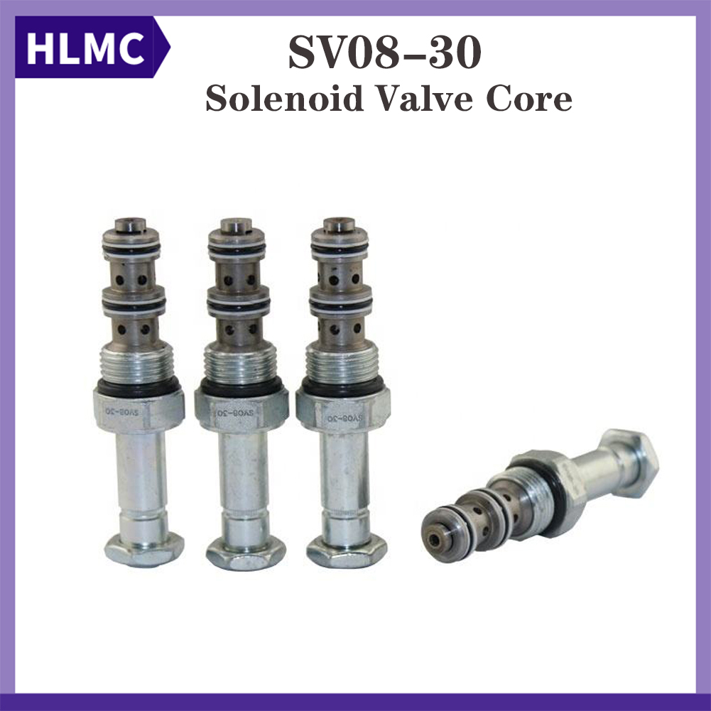 Steer Loader Parts E307 E308 XIAGONG SHIG SHANTUI 13MM Hydraulic Solenoid Valve Core SV08-30 Solenoid Spool Solenoid Valve Spool