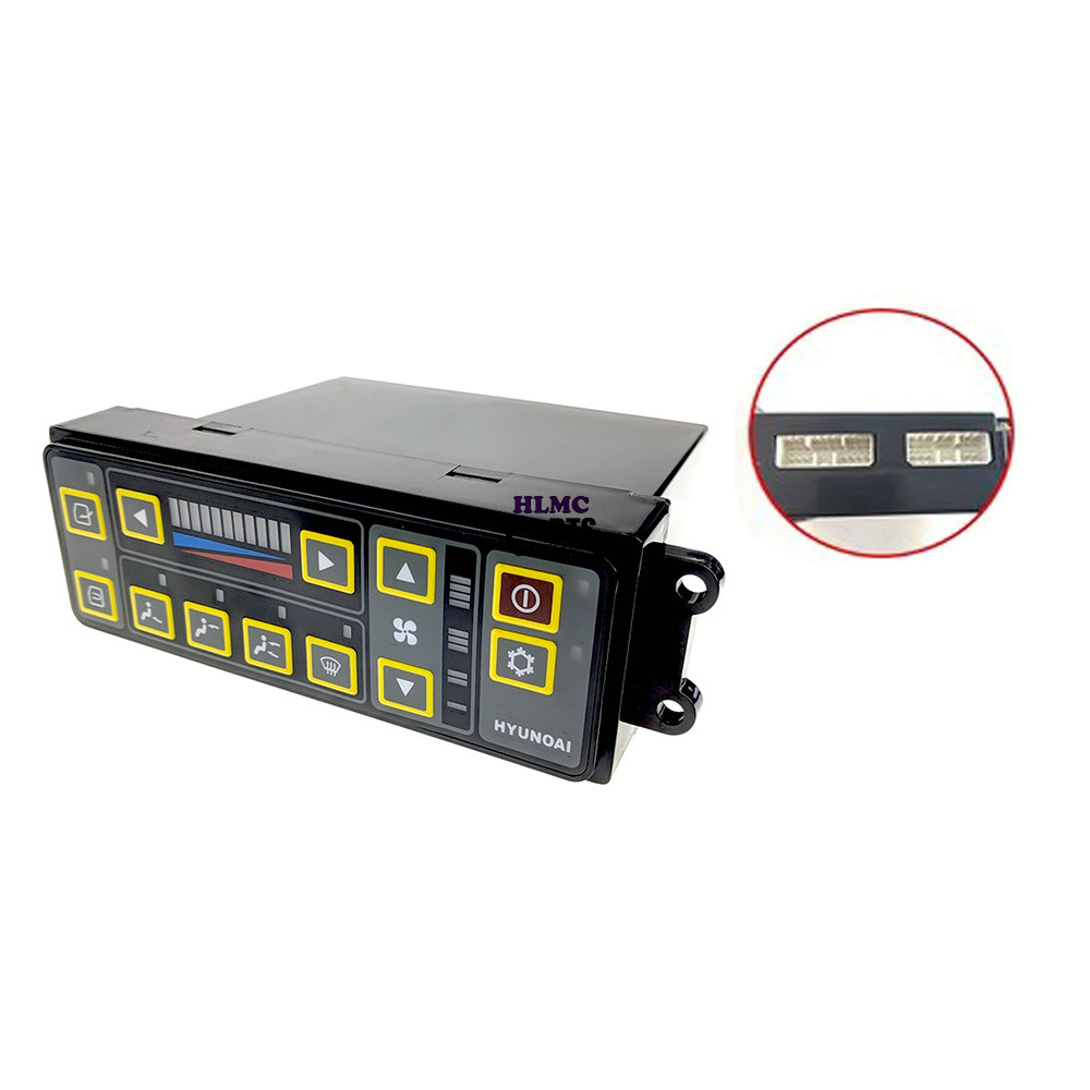 11LB-90112 11N6-90331 11N6-90031 R225-7 R110-7 R140LC-7 R140W-7 R160-7 Excavator Air Conditioning Control Panel Air Conditioner A/C Control Unit - Image 5