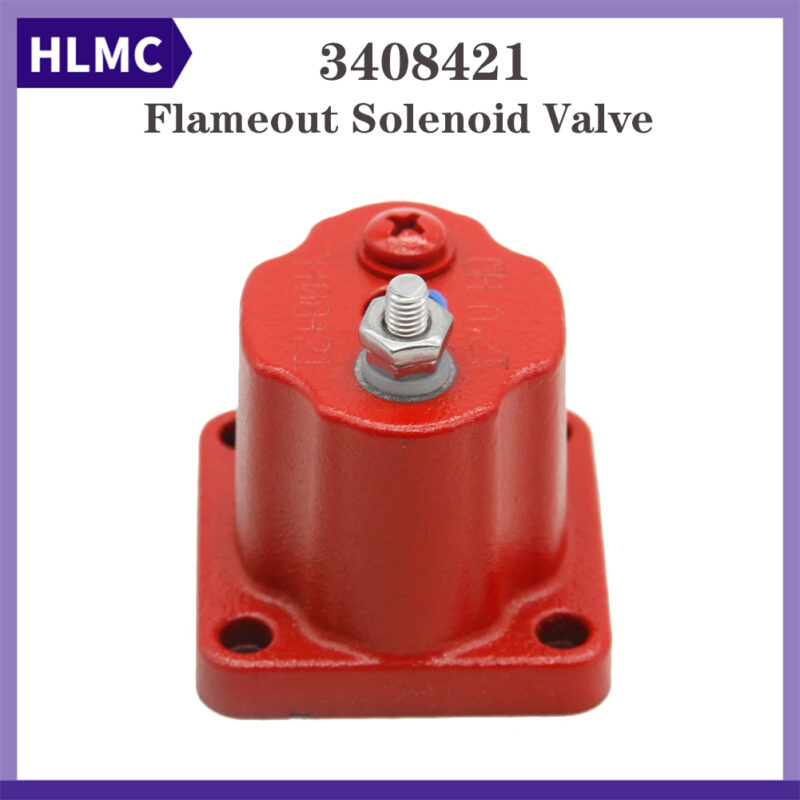 ISM11 QSM11Excavator Oil Cut Off Solenoid Valve Flameout Solenoid Valve 12V Single Foot 3408421