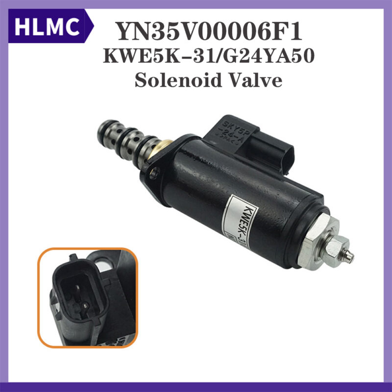 SK200-6E SK230-6E YN35V00006F1 KWE5K-31/G24YA50 Blue Rotary Brake Solenoid Valve