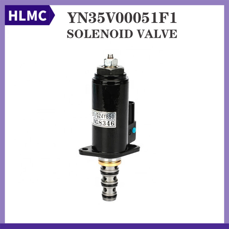 Excavator Parts Rotate Brake Solenoid Valve YN35V00051F1 KWE5K-31/G24YB5 Kobelco SK200-8 SK210-8 SK250-8 SK260-8 SK260LC-8