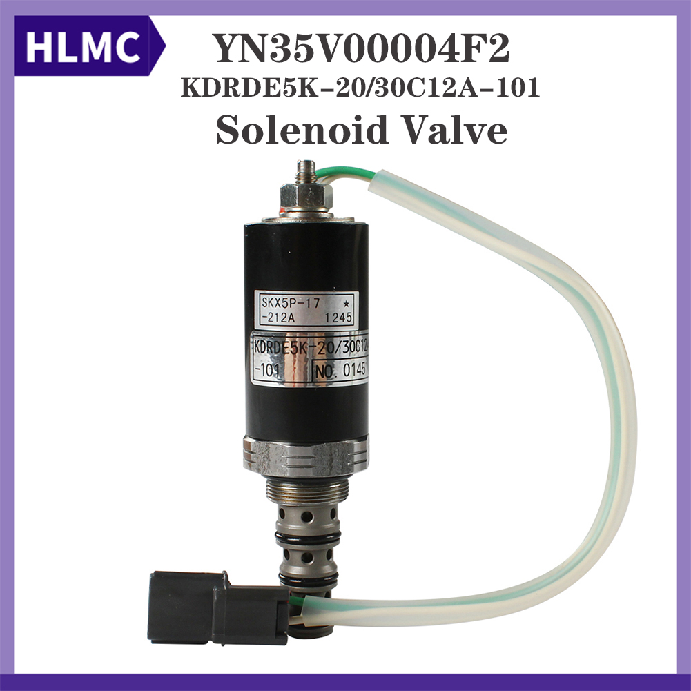 Excavator Solenoid Valve KDRDE5K-20/30C12A-101 YN35V00004F2 SK100 SK100LC SK120 SK120LC SK200 SK200L SK200-2 SK200-5