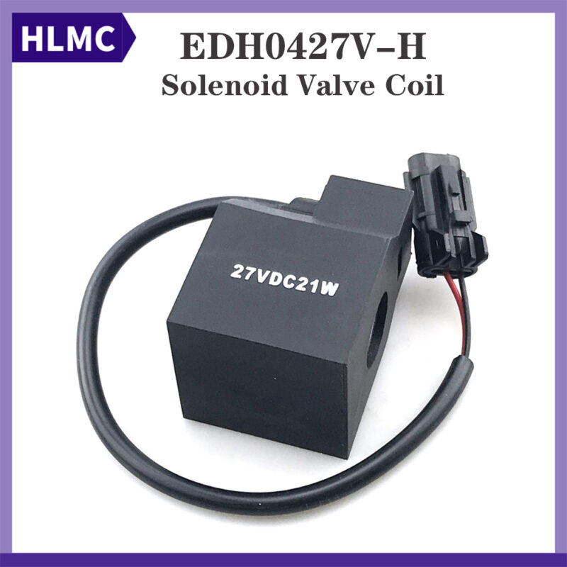 Solenoid Valve Coil EDH0427V-H EDH0427V Fit for Hyundai R130W-3 R160LC-3 R170W-3 R180LC-3 R200W-3 R290LC-3 R250LC-3 R320LC-3