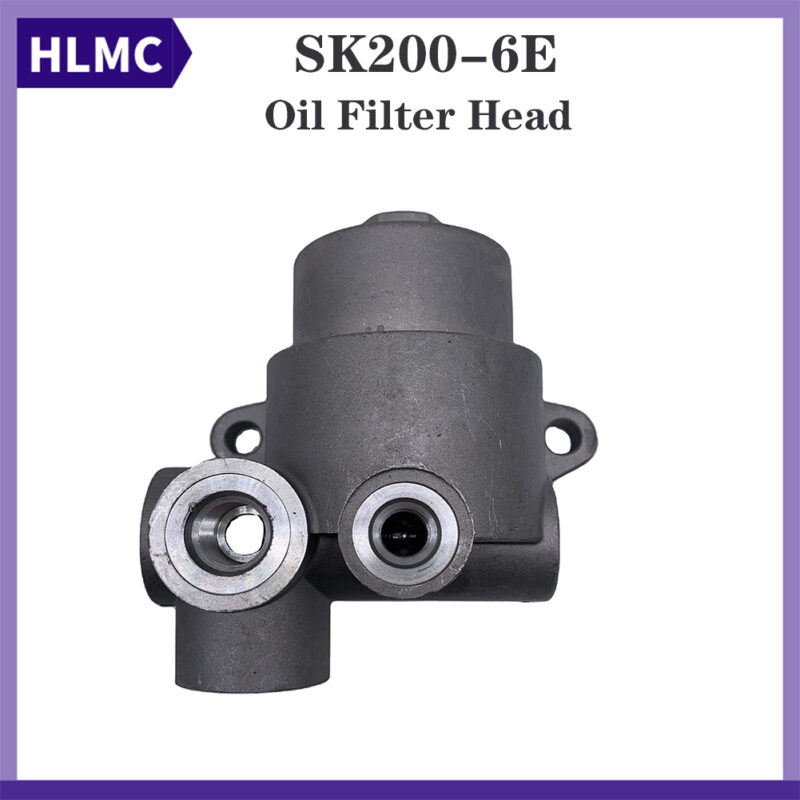 Excavator Kobelco SK200-6 SK210 SK230-6E Oil Filter Head Forerunner Seat Pilot Filter Assembly Hook Hydraulic Pilot Grid