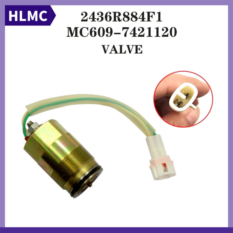 2436R884F1 K3V112 Excavator Hydraulic Main Pump Solenoid Valve Spare Part MC609-7421120 For Kawasaki KOBELCO SK200-1 SK200-2