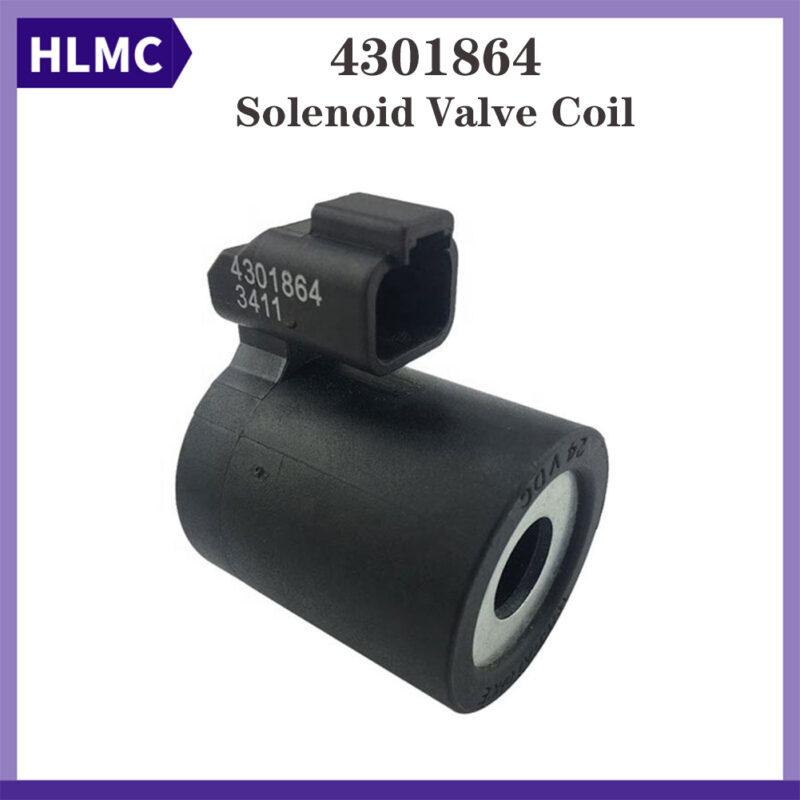 XGMA Excavator XG806 Solenoid Valve Coil 24V Inner Φ:13mm H:39mm