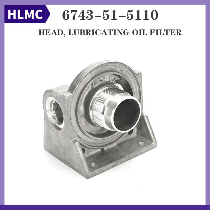 Engine Parts OIL FILTER HEAD 6743-51-5110 CU 4063933 for Engine PC300-7 PC300-8 SAA6D114E-2-3 6CT8.3 QSC8.3