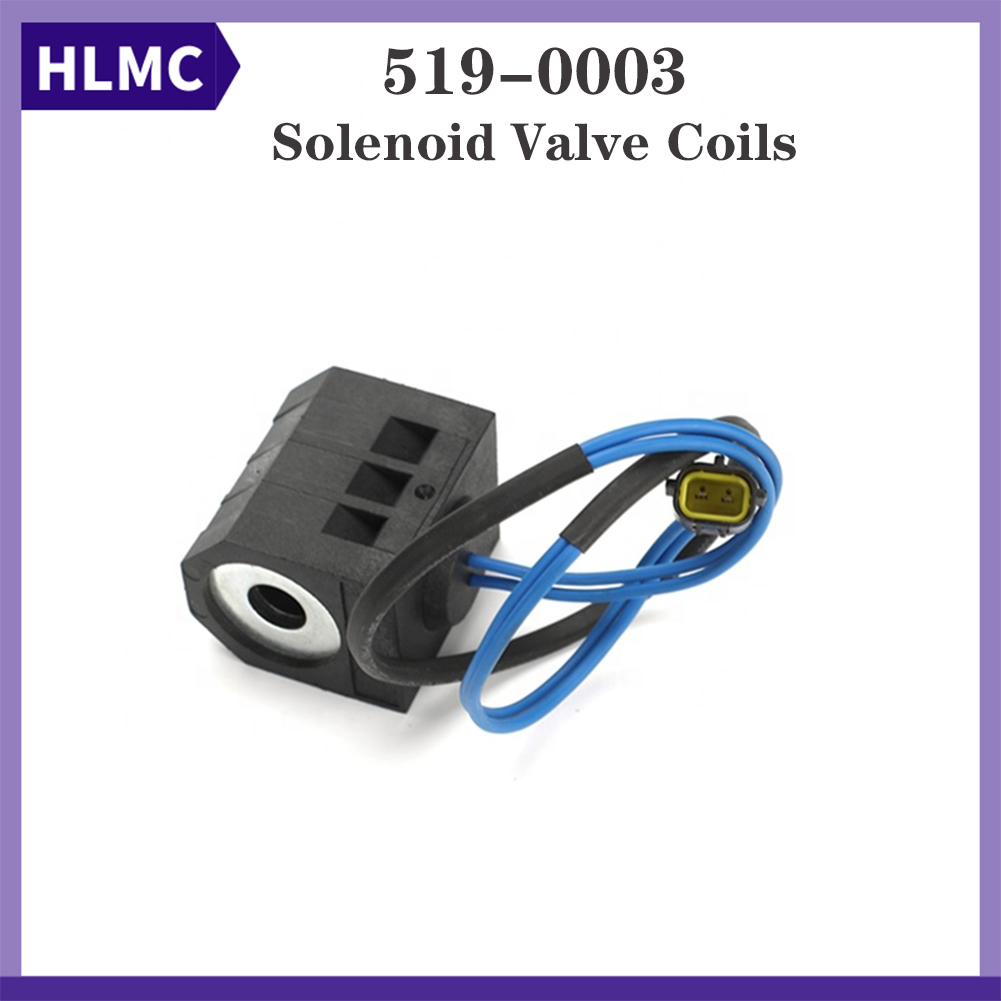 519-0003 YIVH05001 KDRDE5K-31 Construction Machinery Parts DH150 DH220 Hydraulic Solenoid Valve Coils 12V 24V ID 13mm High 52mm