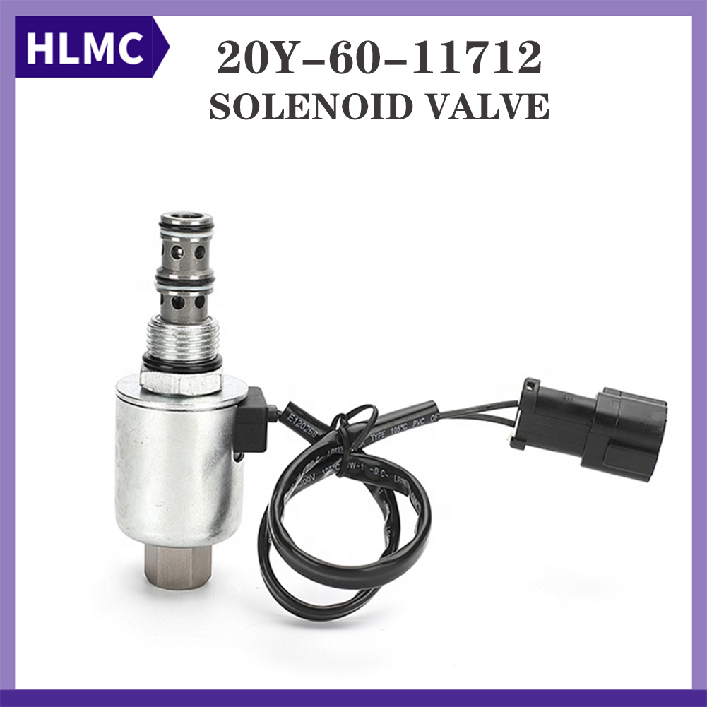 Swing Solenoid Valve Excavator PC200-5 6D95 Rotary Solenoid Valve 20Y-60-11712 20Y-60-11713