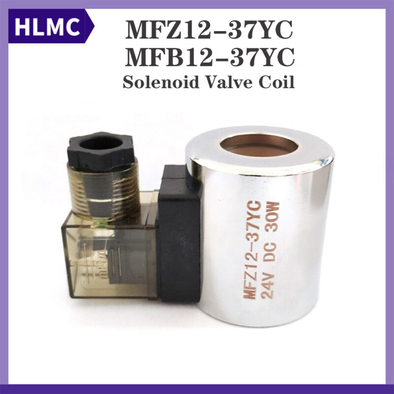 Excavator Hydraulic Solenoid Valve Coil MFB12-37YC MFZ12-37YC 220V/110V/24V/12V/48V/72V//60V Hole Diameter 23MM Height 51MM