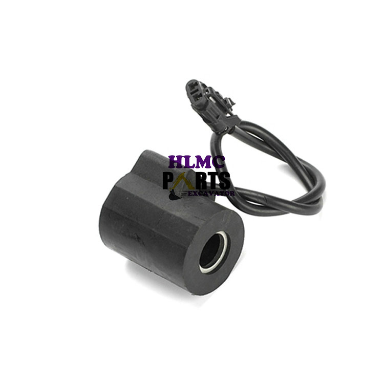 R220-5 R210-5 HX260L R130W3 R160LC3 R170W3 R180LC3 Round Solenoid Valve Coil EDH0427V-H for Hyundai - Image 3