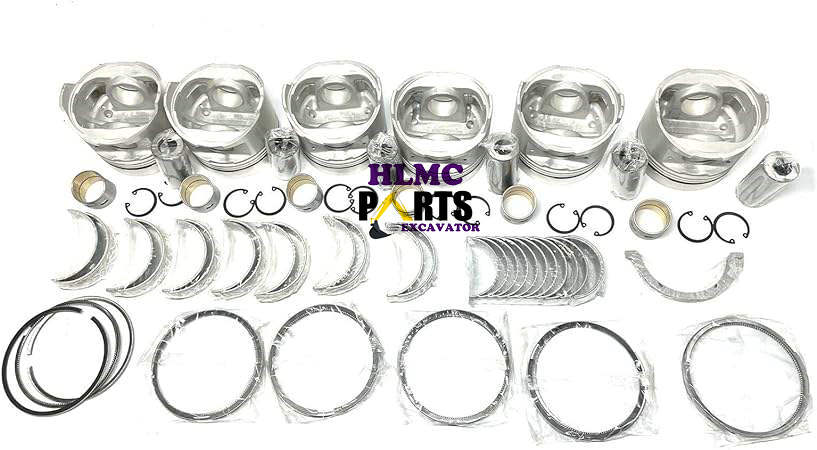 Excavator Spare Parts Engine Parts Liner Kit Piston Ring Valves Engine Bearing Nozzle D6E Overhaul Rebuild Kit VOLVO EC210BLC - Image 4