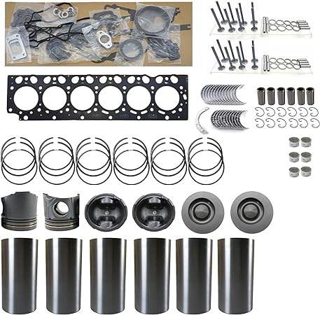 Excavator Spare Parts Engine Parts Liner Kit Piston Ring Valves Engine Bearing Nozzle D6D Overhaul Rebuild Kit VOLVO EC210BLC