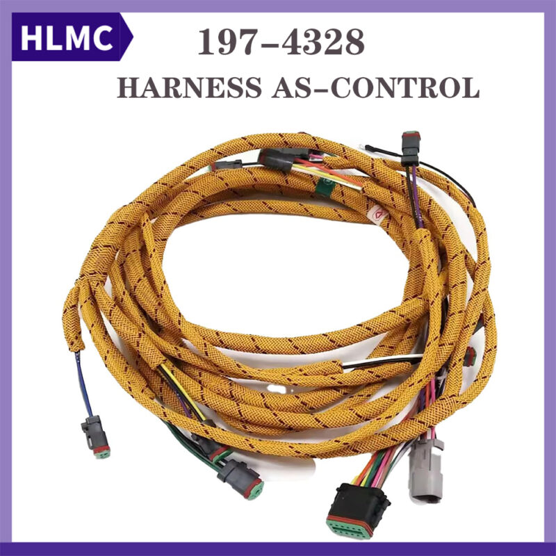 CAT 322C 325C 325CL Excavator Spare Parts Control Harness Cable 197-4328 Hydraulic Pump Harness 1974328
