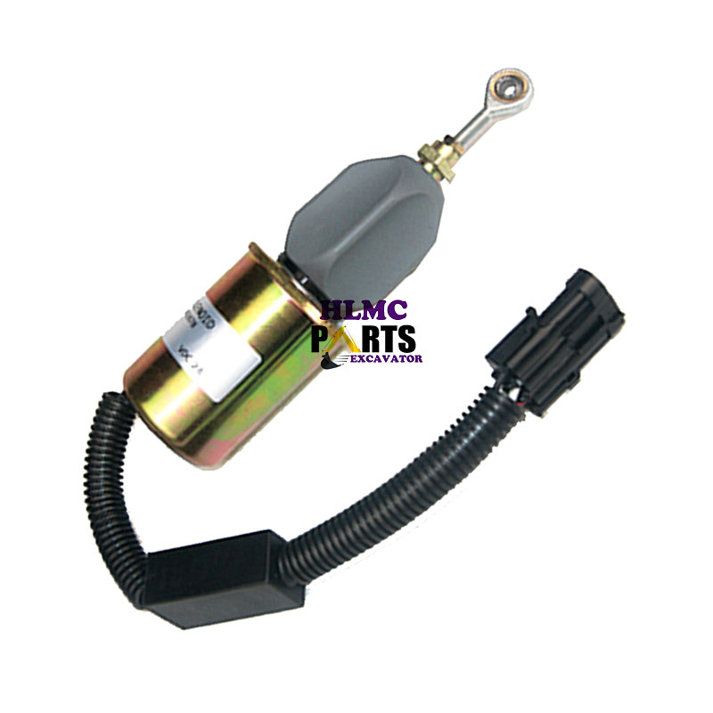 C4942878 4942878 3415706 5365993 24V Fuel Cut Off Solenoid Compatible With Cummins Diesel Engine 4B 6B 6C 6CT 6CTA 6CTAA