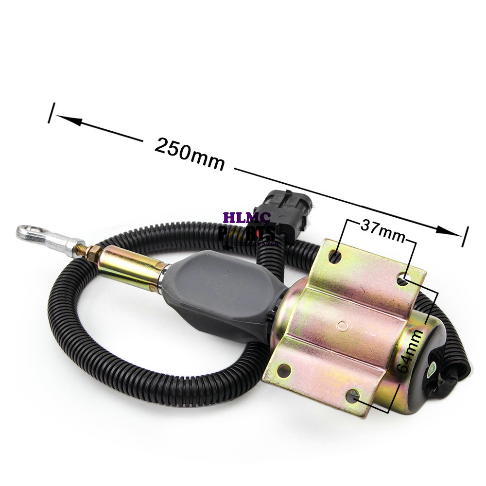 12V 3930235 SA4348-12 Diesel Engine Fuel Flame Out Stop Solenoid Value 24V 3930236 SA-4348-24 Cummins Generator Engine Parts - Image 3