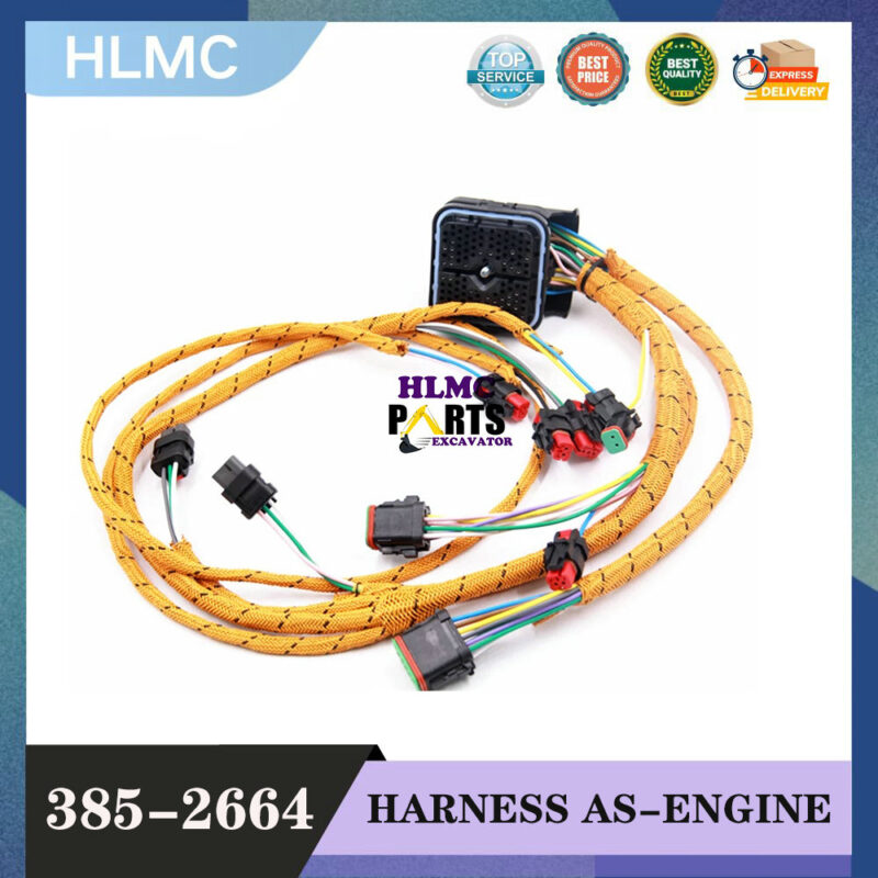 Caterpillar 345D Excavator Engine Wiring Harness 385-2664 354-0048 C13 Harness For CAT High Quality Parts