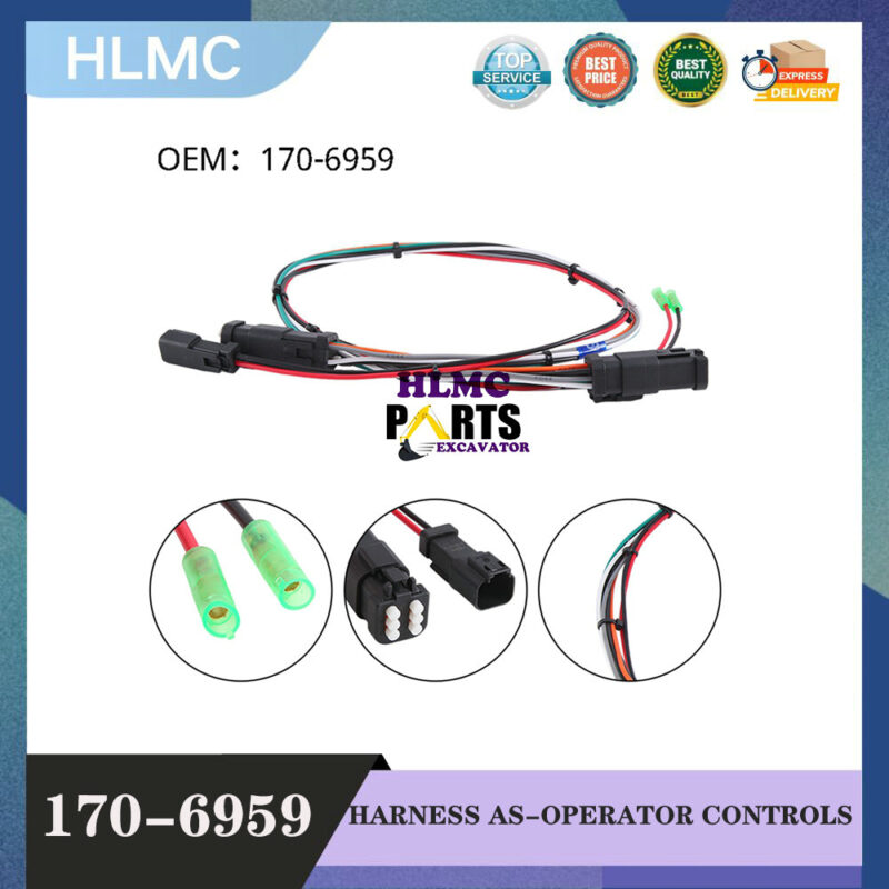 170-6959 Excavator Wiring Harness Fits For Caterpillar 1706959 Spare Parts Accessories
