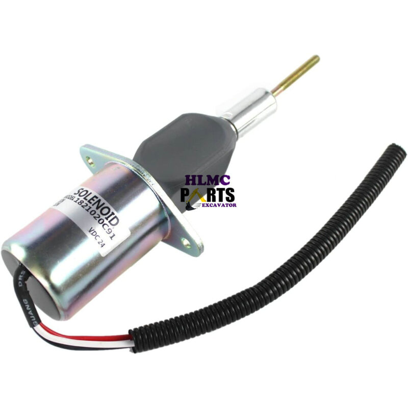 Truck Accessories Suitable for Perkins Engine24V 1036-8T 1306-8TA 1306-9T 1306-9TA DT466 Fuel Shut Off Solenoid Valve 1821020C91