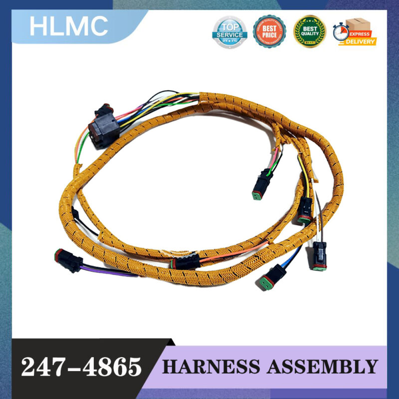247-4865 2474865 Wiring Harness Compatible for CAT 950H 962H 525C 535C 545C 950H 962H IT62H