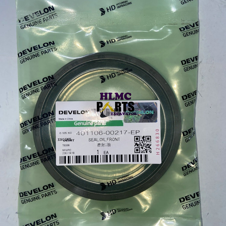 Front Crankshaft Oil Seal 401106-00217 for Doosan DEVELON DE08 Diesel Engine Spare Parts for Excavator Doosan Parts