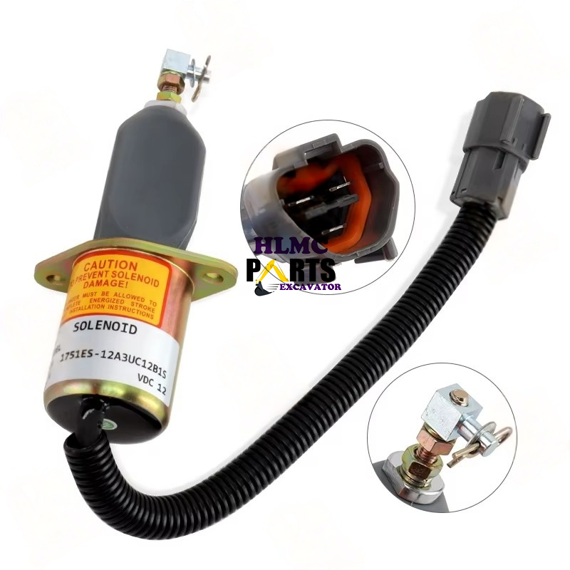 Fuel Stop Solenoid 1751ES-12A3UC12B1S for Yanmar 4TNE94