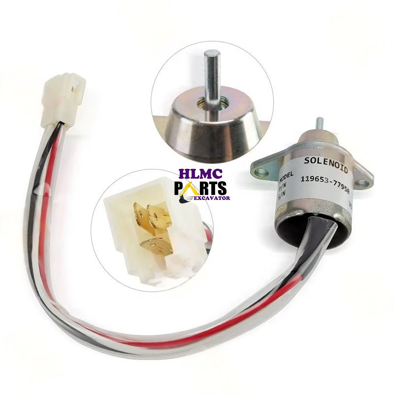 Fuel Shut Off Solenoid 119653-77950 1503ES-12S5SUC5S for Yanmar 4TNV94 4TNV98