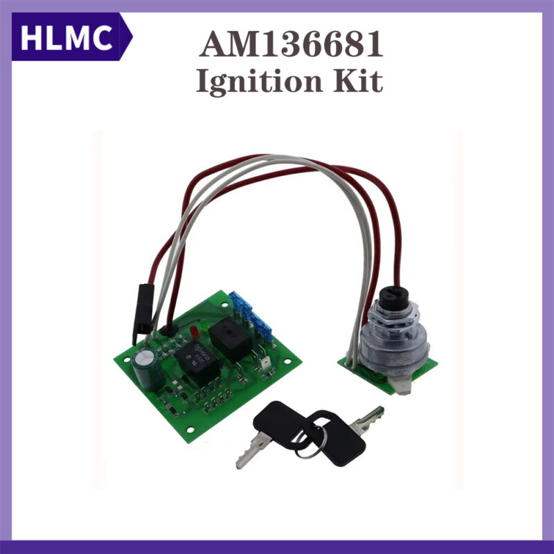 Demfec Ignition Switch Module with Key Compatible with John Deere Garden Tractors 415 425 445 455 Serial Numbers below 070001 Replaces AM136681 TCA24616