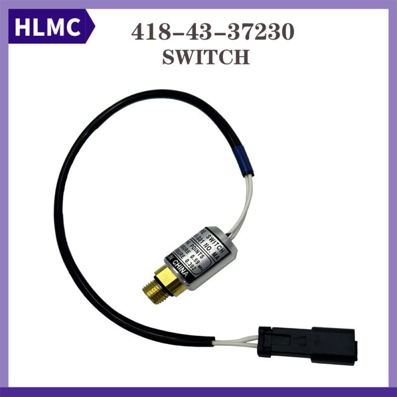 Pressure Switch Sensor 418-43-37230 Compatible with Komatsu HM250 HM300 HM350 HM400 Dump Trucks WA100 WA150 WA200 WA250 WA270 WA320 WA380 WA430 WA450 WA470 WA480 WA500 Wheel Loaders