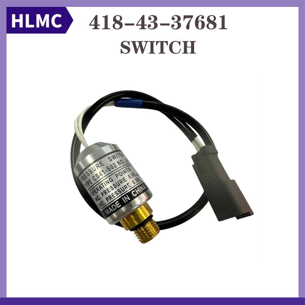 Wheel Loader Parts 418-43-37681 Pressure Switch for KOMATSU WA430 WA480 WA500 WA600 HM350 HM400 HD785-7 Switch Pressure