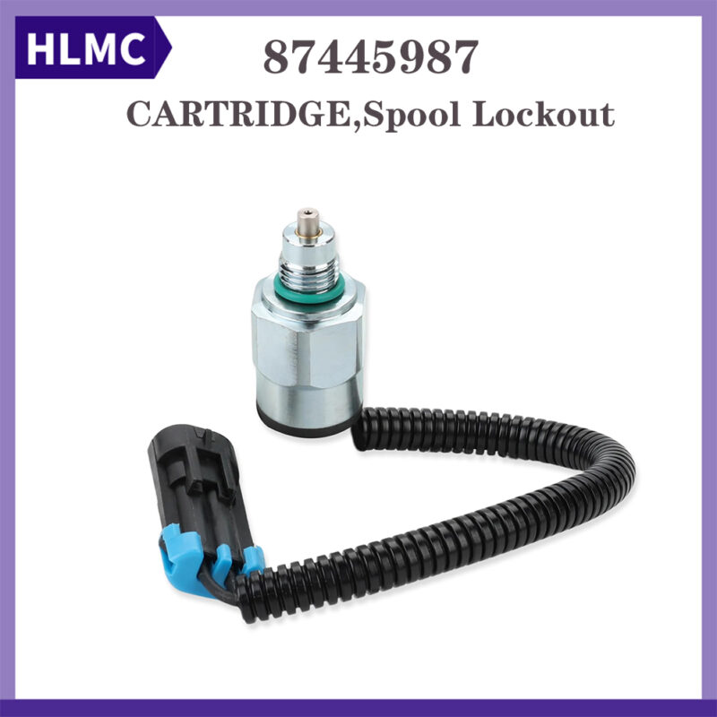 87445987 8412813 Spool Lock Solenoid Valve for 420CT 440CT 445CT 450CT C185 C190 L180 L185 Compact Track Loader