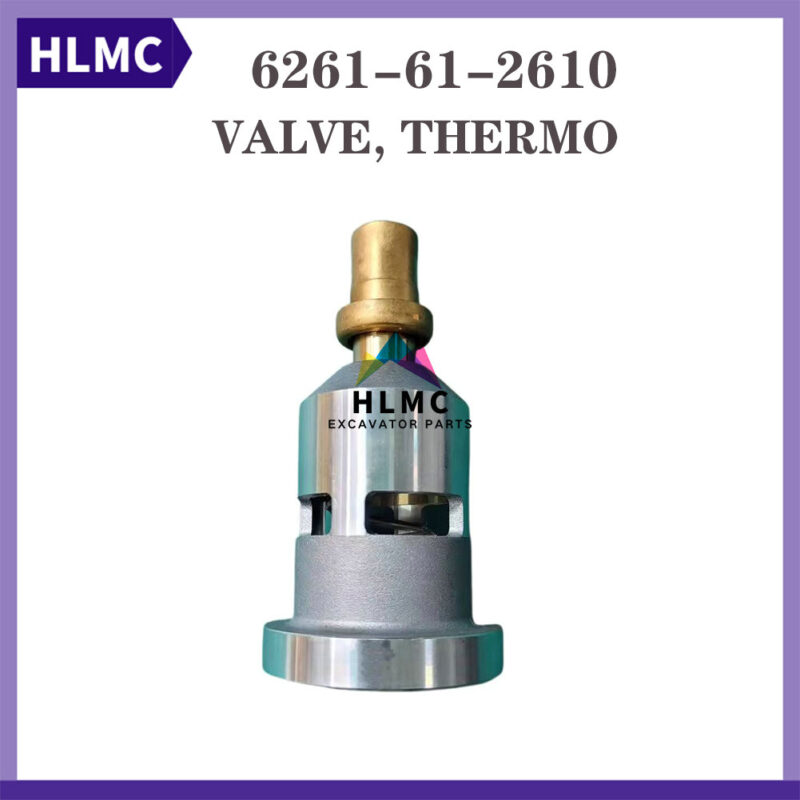 Thermostat Valve 6261-61-2610 for FITS Komatsu Engine SAA6D140E-5 SAA6D140E-7 Loader WA500-6 WA500-7 WA500-8