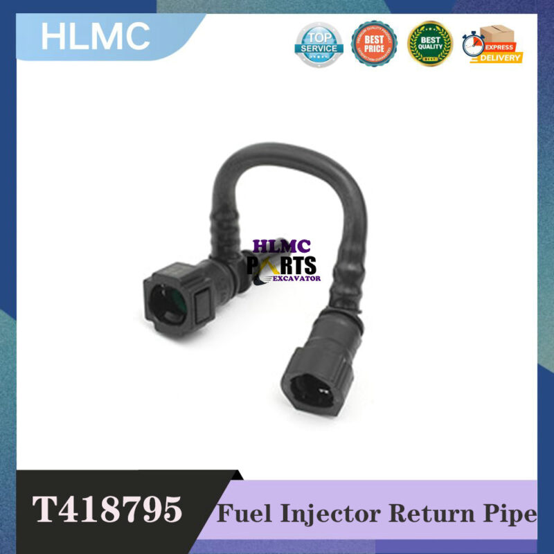 T418795 Excavator Parts for CAT E320D2 323D2 Fuel Injector Return Pipe Perkins Engine C7.1 diesel Pump Oil Pipe