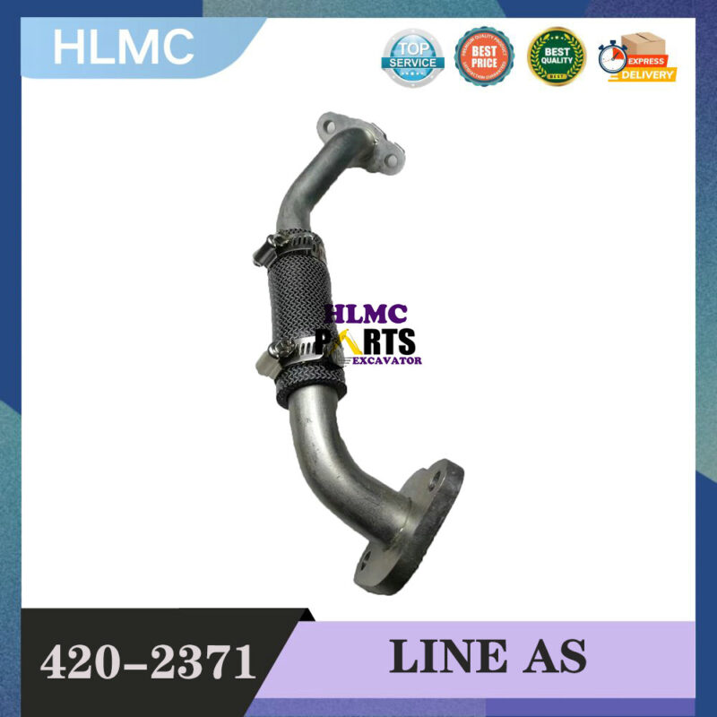 420-2371 Excavator Parts for CAT E323 325 330 336D2 GC Oil Pipe C7.1 Engine Turbocharger Return Oil Pipe 4202371