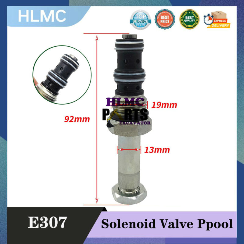 Excavator Parts E305.5 306 307 308C/D Pilot Safety Lock Solenoid Valve Spool