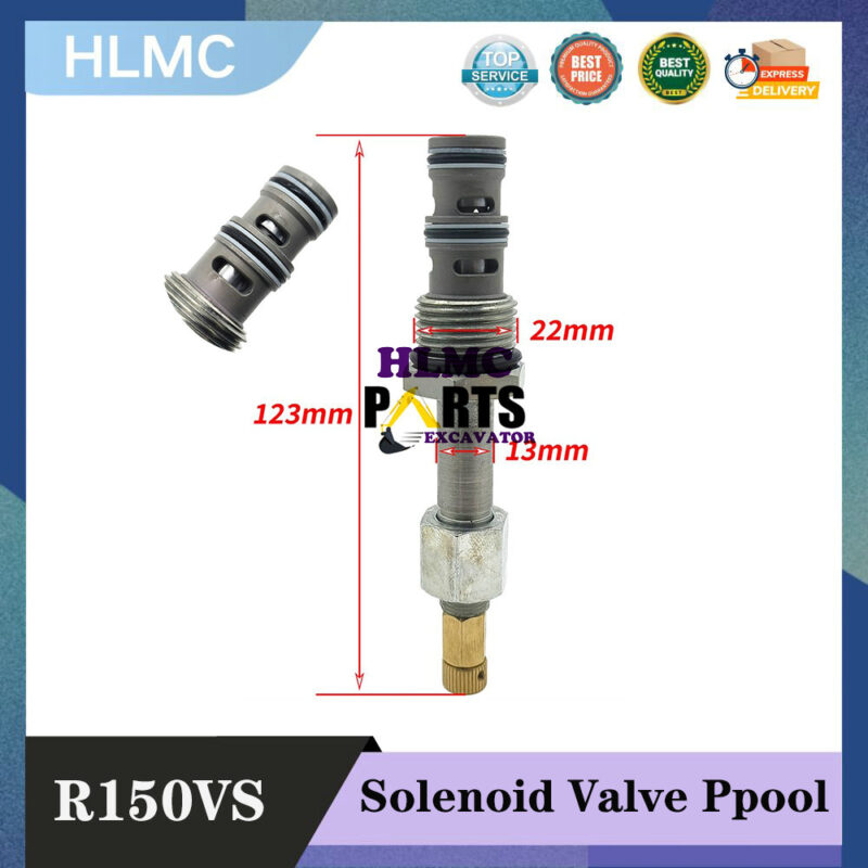 Excavator Accessories For Hyundai Excavator R130W 150-9 225VS Safety Solenoid Valve Core