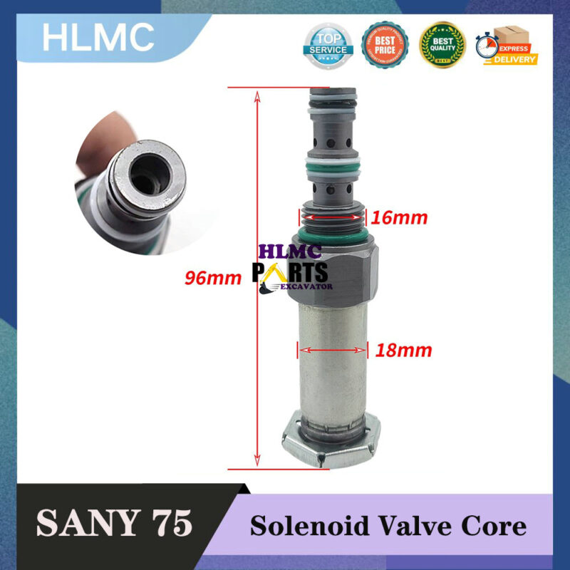 Excavator Accessories For Yuchai 60 65 85 135 Sany 75 Lovol 60 Safety Lock Rotating Solenoid Valve Coil Spool