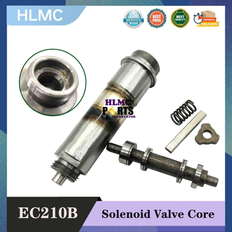 Excavator Accessories EC55 80 210 240 290 360B Pilot Safety Lock Solenoid Valve Core