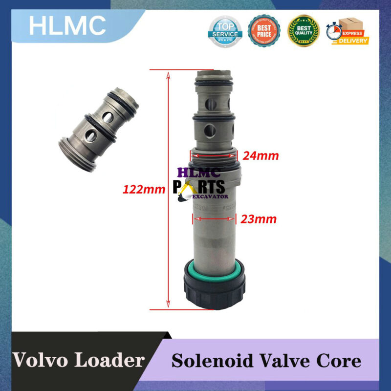 Excavator Accessories Suitable For Volvo Loader Pilot Safety Lock Solenoid Valve Coil Spool