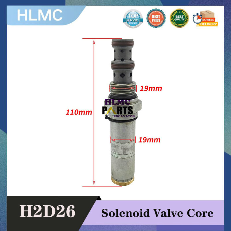 Excavator Accessories Suitable For XCMG LongGong ZOOMLION LongGong SDLG SD2E-A3 H2D26 Solenoid Valve Core