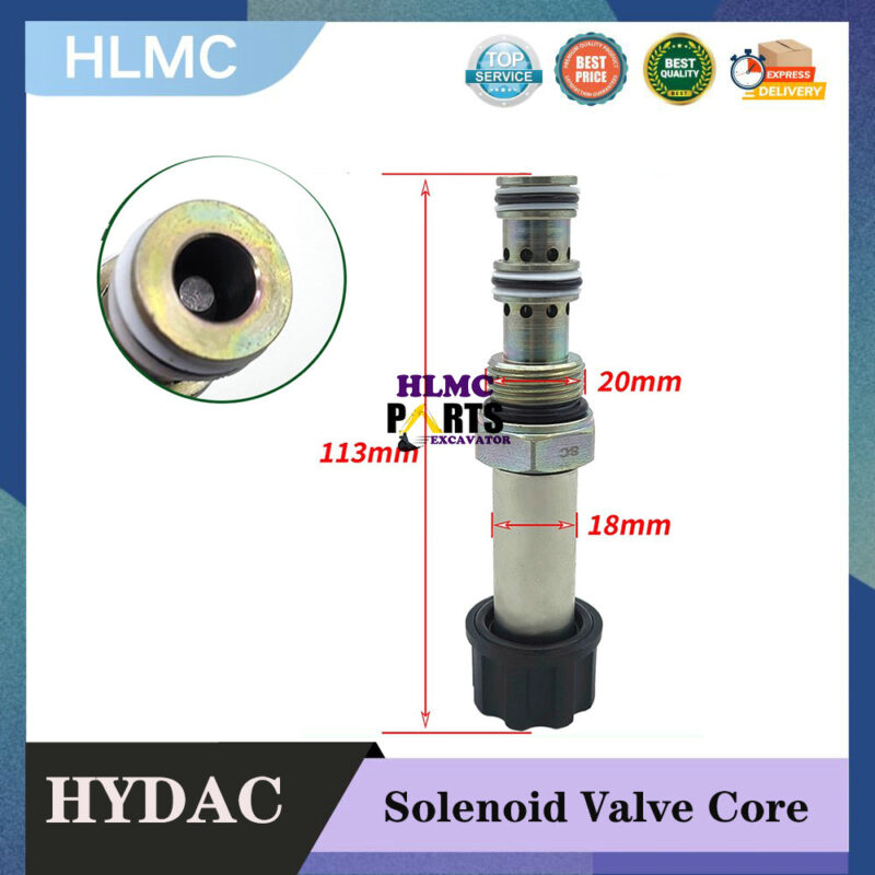 Excavator Parts For SANY 55/65 Liugong 906 Lovol LongGong HYDAC Pilot Solenoid Valve Coil Spool