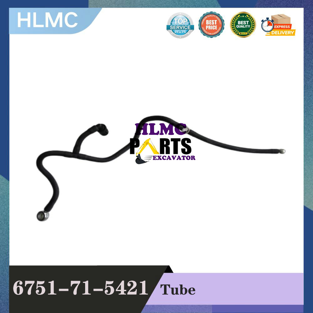 6751-71-5421 Excavator Parts Fuel Drain Pipe for KOMATSU S4D107E PC200-8 PC160-8